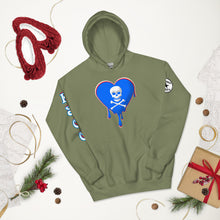 Load image into Gallery viewer, Skull Heart Drips RBR Unisex Hoodie
