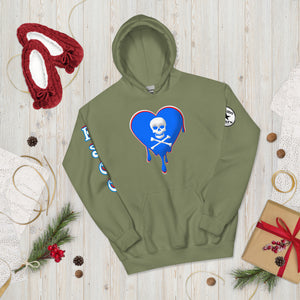 Skull Heart Drips RBR Unisex Hoodie