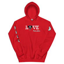 Load image into Gallery viewer, Love Skull Heart Drips BW Unisex Hoodie

