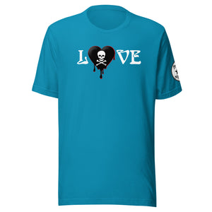 Love Skullheartdrips b/r Unisex t-shirt