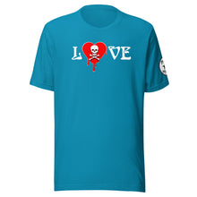 Load image into Gallery viewer, Love Skullheartdrips Red Unisex t-shirt
