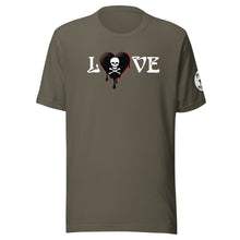 Load image into Gallery viewer, Love Skullheartdrips b/r Unisex t-shirt
