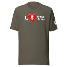 Load image into Gallery viewer, Love Skullheartdrips Red Unisex t-shirt
