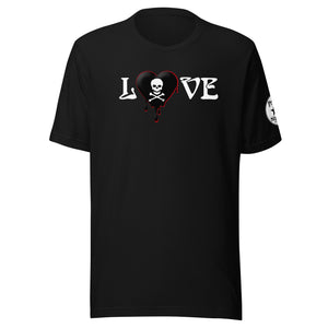 Love Skullheartdrips b/r Unisex t-shirt