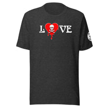 Load image into Gallery viewer, Love Skullheartdrips Red Unisex t-shirt
