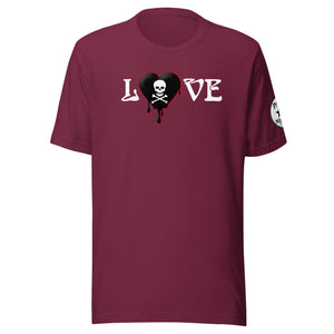 Love Skullheartdrips b/r Unisex t-shirt