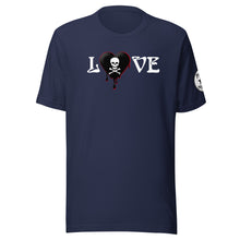 Load image into Gallery viewer, Love Skullheartdrips b/r Unisex t-shirt
