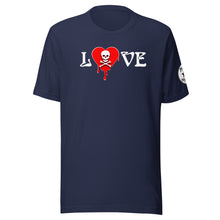 Load image into Gallery viewer, Love Skullheartdrips Red Unisex t-shirt
