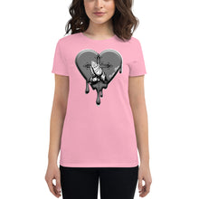 Load image into Gallery viewer, Prayer Hands Heart Drips Women&#39;s short sleeve t-shirt
