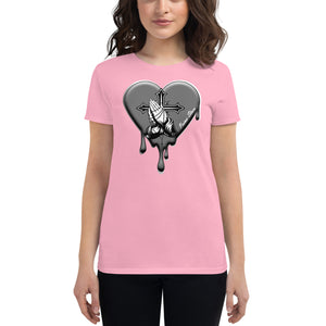 Prayer Hands Heart Drips Women's short sleeve t-shirt