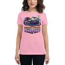 Load image into Gallery viewer, Primo Stars Bike Fest Women&#39;s short sleeve t-shirt
