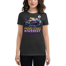 Load image into Gallery viewer, Primo Stars Bike Fest Women&#39;s short sleeve t-shirt
