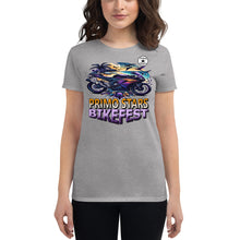 Load image into Gallery viewer, Primo Stars Bike Fest Women&#39;s short sleeve t-shirt
