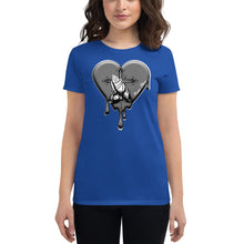 Load image into Gallery viewer, Prayer Hands Heart Drips Women&#39;s short sleeve t-shirt
