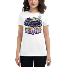 Load image into Gallery viewer, Primo Stars Bike Fest Women&#39;s short sleeve t-shirt
