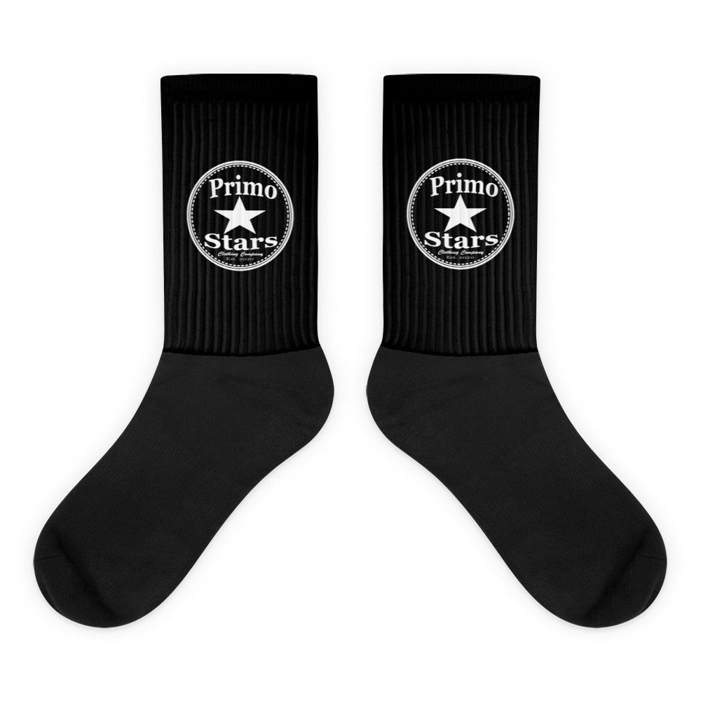 Black Logo Black Socks