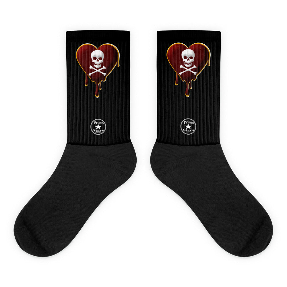 Skull M&G Heart DripsSocks