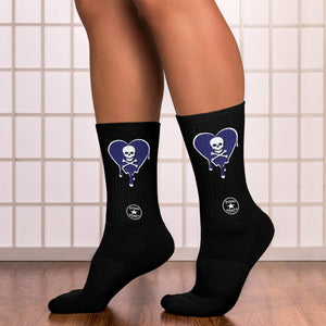 Skull NB Heart Drips Socks