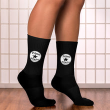 Load image into Gallery viewer, white logo black Socks
