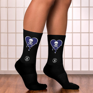 Skull NB Heart Drips Socks