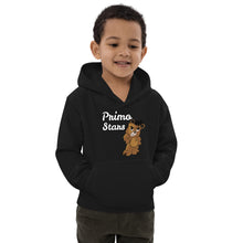 Load image into Gallery viewer, Primo Stars Logo Bear BW Kids Hoodie
