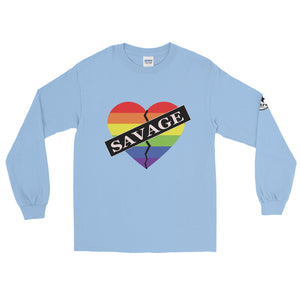 Savage Broken Heart Rainbow Long Sleeve Shirt