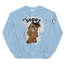 Load image into Gallery viewer, Not Sorry Logo Bear Unisex Sweatshirt
