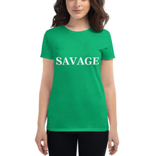 Load image into Gallery viewer, Women&#39;s SAVAGE short sleeve t-shirt
