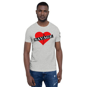 Broken Heart Savage Short-Sleeve Unisex T-Shirt