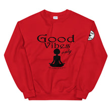 Load image into Gallery viewer, Good Vibes Only Yoga BL Unisex Sweatshirt
