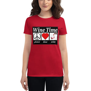 WIne time plw Women's short sleeve t-shirt