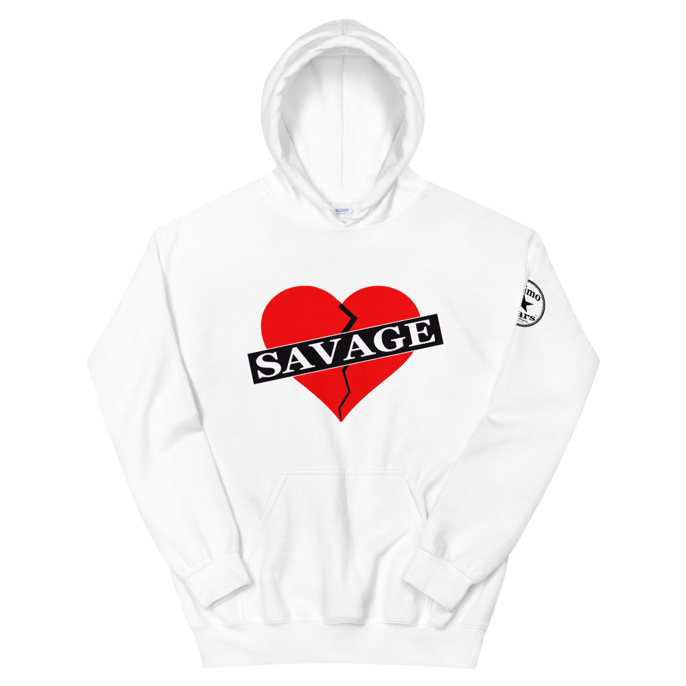 Broken Heart Savage Red Unisex Hoodie