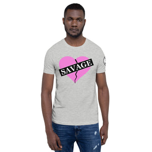 Broken heart savage Short-Sleeve Unisex T-Shirt