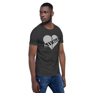 Broken Heart Savage Short-Sleeve Unisex T-Shirt