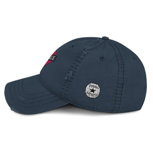 Savage broken heart pink Distressed Dad Hat