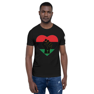 Black Heart Fist Short-Sleeve Unisex T-Shirt