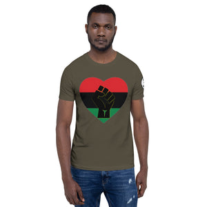 Black Heart Fist Short-Sleeve Unisex T-Shirt