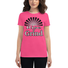 Load image into Gallery viewer, Women&#39;s Rise and Grind  short sleeve t-shirts
