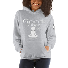 Load image into Gallery viewer, Good Vibes only yoga WL Unisex Hoodie
