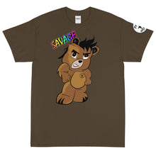 Load image into Gallery viewer, Savage Logo Bear Rainbow Short Sleeve T-Shirt
