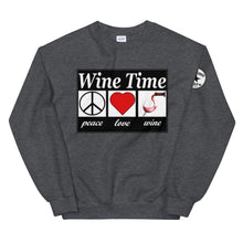 Load image into Gallery viewer, WIne time plw Unisex Sweatshirt

