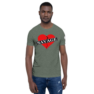 Broken Heart Savage Short-Sleeve Unisex T-Shirt