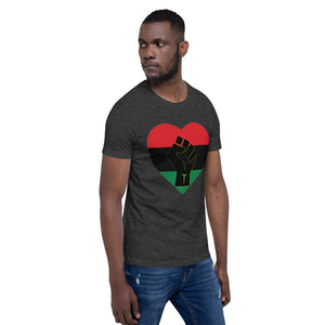 Black Heart Fist Short-Sleeve Unisex T-Shirt