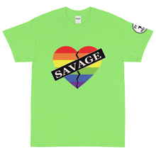 Load image into Gallery viewer, Savage Broken Heart Rainbow Short Sleeve T-Shirt
