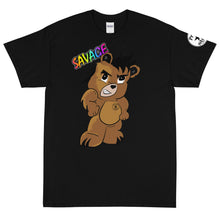 Load image into Gallery viewer, Savage Logo Bear Rainbow Short Sleeve T-Shirt
