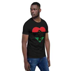 Black Heart Fist Short-Sleeve Unisex T-Shirt