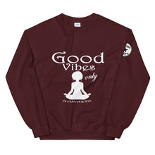 Load image into Gallery viewer, Good Vibes only Yoga WL Unisex Sweatshirt
