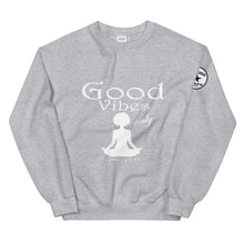 Load image into Gallery viewer, Good Vibes only Yoga WL Unisex Sweatshirt
