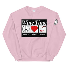 Load image into Gallery viewer, WIne time plw Unisex Sweatshirt
