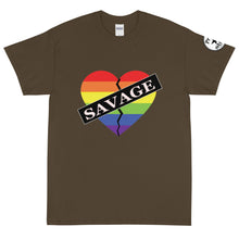 Load image into Gallery viewer, Savage Broken Heart Rainbow Short Sleeve T-Shirt
